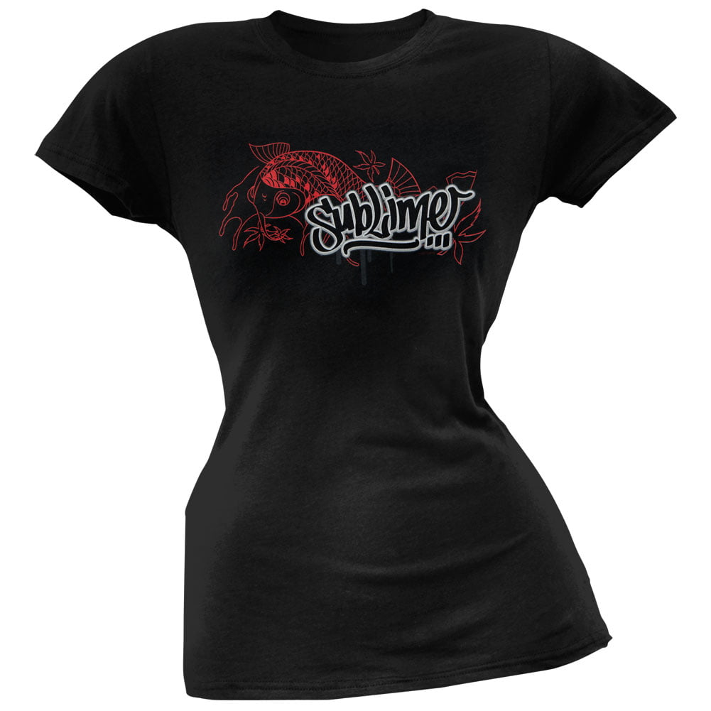Sublime Women's Juniors Koi Short Sleeve T Shirt - Walmart.com