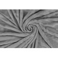 thumbnail image 2 of Textured Medium Grey Throw 50x60 Soft Gray Plush Blanket, 2 of 2