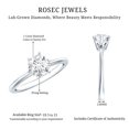 thumbnail image 6 of Rosec Jewels IGI Certified Lab Grown Diamond Solitaire Engagement Ring - 0.9 Carat - E-VS1 Quality Diamond Ring with Jewelry Box, 925 Sterling Silver, US 4.00, 6 of 7
