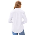 thumbnail image 2 of Vividaire Button Down Shirts for Women Cotton Long Sleeve Dress Shirt Classic Fit Work Business Casual Blouses, 2 of 8