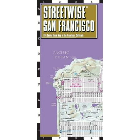 Streetwise san francisco map - laminated city center street map of san francisco, california: