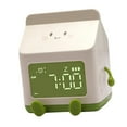 thumbnail image 4 of Reloj Despertador para Dormitorio Mayimx Pantalla de Semana Caja de Leche de Dibujos Animados Verde, 4 of 9