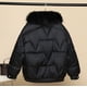thumbnail image 5 of Parkas de manga larga para mujer, abrigo con forro, chaqueta larga y gruesa cálida de invierno para mujer, abrigo con capucha para mujer, 5 of 9