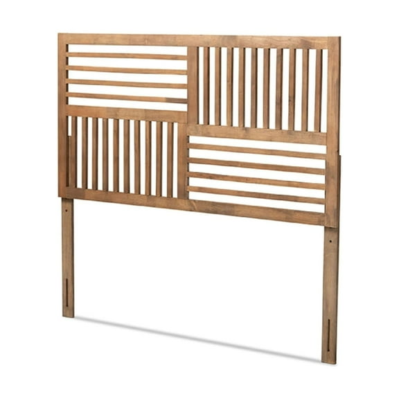 Baxton Studio Adler Modern and Contemporary Transitional Ash Walnut Finished Wood Queen Size Headboard,Wholesale
