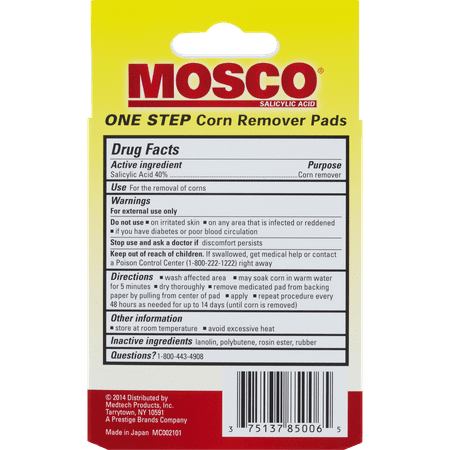 Mosco: Maximum Strength Corn Remover Pads, 8 Count
