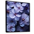 thumbnail image 2 of Designart "Surreal Enchantment In Violet Rain" Violets Floater Framed Canvas Wall Art, 2 of 5