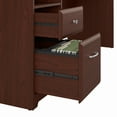 Cabot Modern 72W L Shaped Computer Desk with Hutch and Drawers in