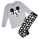 thumbnail image 1 of Disney - Set de Pijama Largo de Mickey Mouse Guiño para Mujer (Gris, Negro, Blanco), 1 of 5