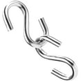 thumbnail image 3 of 304 Stainless Steel 3 Inch S Hooks Heavy Duty Hanging Hook S Shaped Utility Hook for Hanging and Utility Use, Loads up to 550 lbs, 4 Pcs, 3 of 5