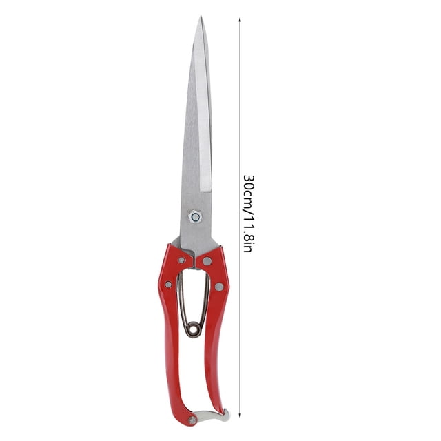 Manual Stainless Steel Sheep Wool Shear, Double Blade Multifunctional Trimming Scissor Spring Shearing Hand Scissors Clipper Blade Forged Blades, Length Grass Alpaca Manganese