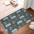 thumbnail image 4 of Yiaed Miniature Ship In Bottle Print Flannel Doormat Mat Outdoor Indoor Door Mats, Non Slip Durable Entrance Rugs for Outside Entry, Porch, Resist Dirt, 16"x24", 4 of 7