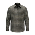 thumbnail image 4 of LYSMORA Men's Plaid Flannel Button Down Shirt Long Sleeve Lapel Collar Shirt with Chest Pocket Regular Fit Casual Button Up Shirt for Work Daily Travel, 4 of 4