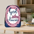 thumbnail image 5 of Zufioo God Bless America Patriotic Star Print Transparent Backpack, 16-inch PVC Waterproof Schoolbag, Suitable for Campus Work and Travel, Unisex, 5 of 7