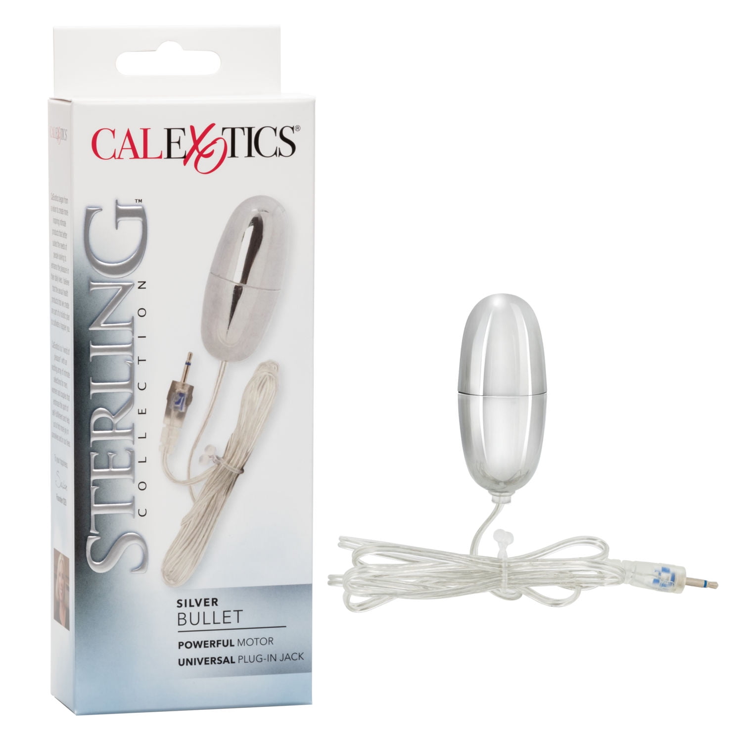CalExotics Sterling Metallic Collection Solo Silver Bullet Plug-In Silver