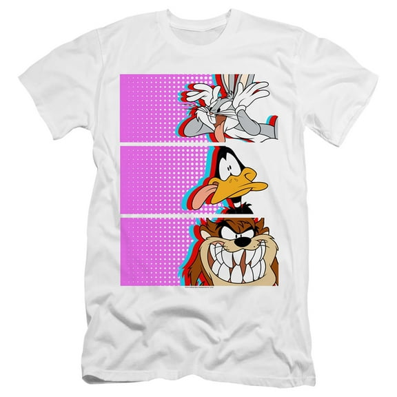 Looney Tunes Tiles HBO S/S Adult 30/1 T-Shirt White