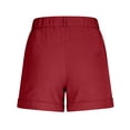 thumbnail image 5 of RYDCOT Women's Lightweight Shorts for Running Athletic Camping Travel Golf Hiking Shorts with Pockets Red, 5 of 8