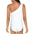thumbnail image 2 of Michael Kors Women's One Shoulder Underwire One Piece Swimsuit White Size 12, 2 of 2