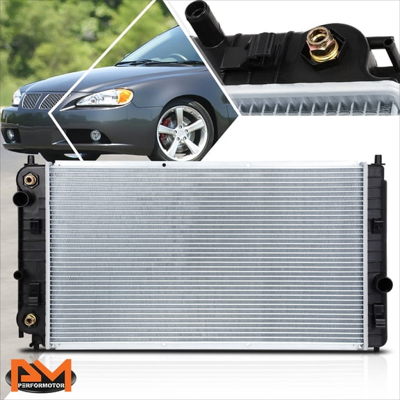 PM PERFORMOTOR Aluminum OE Factory Radiator for 97-05 Pontiac Grand Am/Chevy Malibu AT DPI-2264