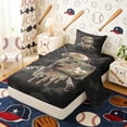 thumbnail image 2 of Erosebridal Drip Camo Baseball Twin Sheet Sets, Sport Bedding for Men and Boys, 3 Pieces, 1 Flat Sheet, 1 Fitted Sheet and 1 Pillowcase, 2 of 6