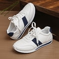 thumbnail image 5 of NOKIO White Sneakers for Women Comfortable Casual Sport Shoes Lightweight Outdoor Walking Footwear with Soft Insole, 𝖫a𝖼e Up Tennis Athlet𝗂c Shoes for Back to College, 5 of 9