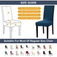 thumbnail image 4 of Chair Covers, Dining Room Chair Covers Stretch Chair Covers for Dining Room 6 Pack,Dining Chair Covers Dining Chair slipcovers for Dining Room,Kitchen,Hotel,Ceremony, 4 of 6
