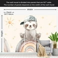 thumbnail image 3 of Kids Wallpaper Wall Mural - Little Sloth on a Rainbow, 3 of 5