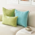 thumbnail image 4 of AUQ 2 Pcs Throw Pillow Covers,Soft Cushion Boho Pillow Covers,Easy Care Cooling Comfort Pillow Covers,Green, 4 of 4
