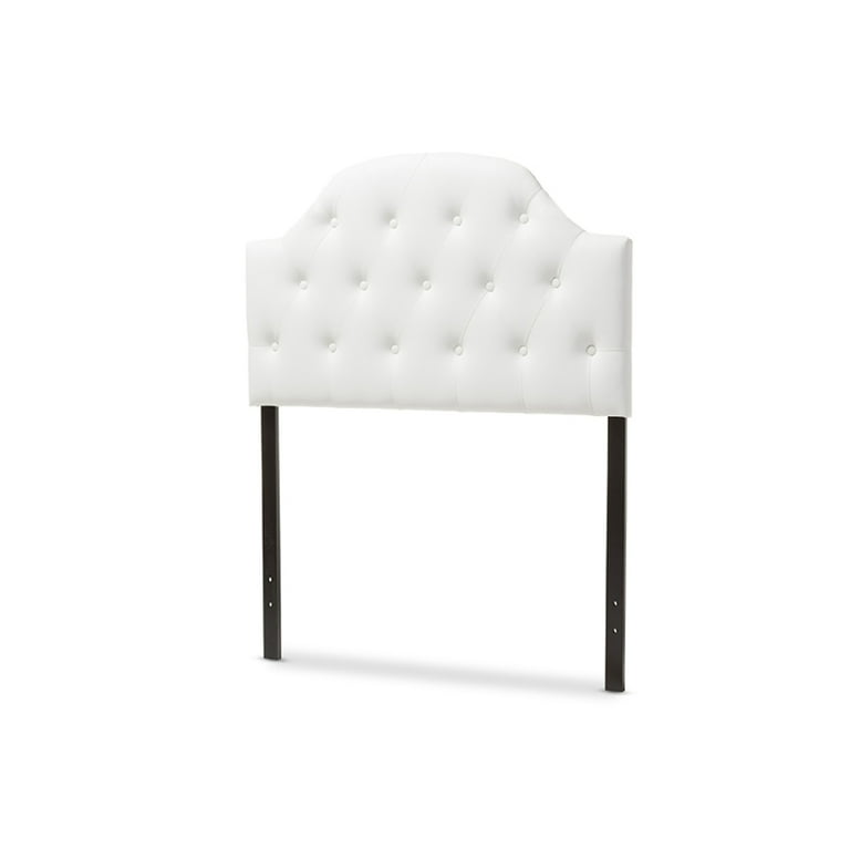 Baxton Studio Morris Modern and Contemporary White Faux Leather