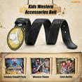 thumbnail image 6 of WHIPPY Kids Western Belt for Boys Girls for Jeans Dresses Embossed Genuine Leather Cowboy Cowgirl Belt Gift, 6 of 7