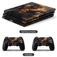 thumbnail image 2 of Decal Skin for PS4 Slim / PS4 Pro / PS4, Whole Body Vinyl Sticker Cover for Playstation 4 Console and Controller (strong pumpkin), 2 of 5