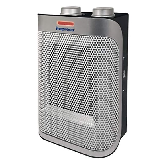 imPRESS Ceramic Heater with Thermostat in Black