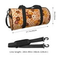thumbnail image 4 of Easygdp Hippie Ditsy Floral Travel Bag, Camping, Weekend, Carry On Overnight Duffel Bag with Shoulder Strap, 4 of 8