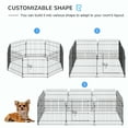 thumbnail image 4 of PawHut 24-inch 8-Panel Octagon Pet Exercise Playpen Crate Dog Cage Pen, 4 of 10