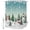 Teal, variant on Shower Curtains for Bathroom, Red Christmas Snowman Waterproof Fabric Shower Curtain, Xmas Snowflake Tree Winter Decorative Bathroom Curtain for Bathtub, 66"x72", No Hooks Included