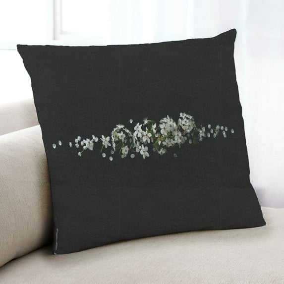 Ahgly Company Color Focus Black Indoor Throw Pillow, 18 inch by 18 inch