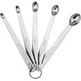 thumbnail image 1 of 5 Mini Measuring Spoons With 1 Ring,1/64,1/32,1/16,1/8,1/4, 1 of 4