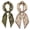 Fern Paisley, variant on allydrew 2 Piece Womens Silky Feeling Long Skinny Scarf Set, 55.5 x 5.15 Inch Satin Neck Scarf, Floral Ginkgo