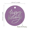 thumbnail image 6 of Inkdotpot Pack Of 50 Real Silver Foil Paper Tags Happy Holiday Favor Hang Tags, 6 of 7