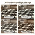 thumbnail image 7 of ODIKA 5'x7' Washable Area Rug Non-Slip, Chair-Friendly Handwoven Plaid Interlocking Checks With Striped Central Focus for Dining Room, Under Table, Home Office, 7 of 7