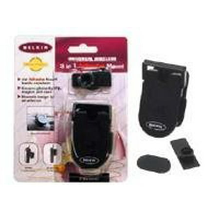 Belkin Universal Wireless 3 in 1 Adhesive Mount - Car holder for cellular phone - black