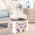 thumbnail image 3 of Yayeee Collapsible Cube Storage Bin with Lid Fabric Closet Decorative Basket with Handles, Warm Autumn Day, 3 of 7
