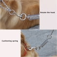 thumbnail image 2 of FrostHike Dog Leash Dog Chain Leash Chew Proof Dog Leash 4.6ft Heavy Duty Dog Leashes Metal Pet Chain Lead with Soft Rope Handle for Medium Large Dogs Black - M, 2 of 5