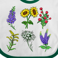 thumbnail image 4 of Inktastic Group of Beautiful Wildflowers Boys or Girls Baby Bib, 4 of 4