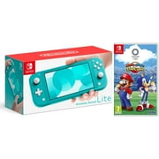 Nintendo Switch Lite 32GB Turquoise and Mario & Sonic Olympic Games 2020 Bundle - Import with US Plug