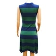 thumbnail image 3 of Kiind Of Green Striped Handkerchief Hem Dress, Women's, 3 of 3