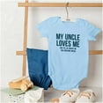 thumbnail image 6 of Uncle Loves Me Bought This One Piece Romper Boys or Girls Infant Baby Brisco Brands 18M, 6 of 7