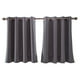 thumbnail image 1 of Cortinas opacas para ventana de cocina, cortinas opacas con aislamiento térmico y ojales en la parte superior para cafetería y tienda, 1 of 8