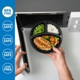 thumbnail image 4 of Mainstays 10-Piece (5 Containers + 5 Lids) Round Meal Prep Containers, 3-Compartments, 1L, BPA-Free, Microwave & Dishwasher Safe, 4 of 10