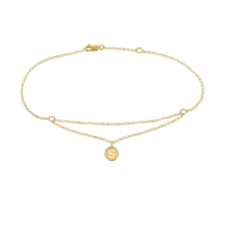 Floating Initial Anklet