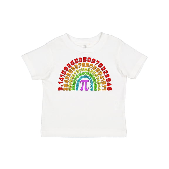 Inktastic Rainbow Pi for Pi Day Boys or Girls Toddler T-Shirt